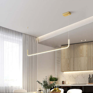 Arisha Moderne LED Lampade a Sospensione Lineare Doppia Cornice