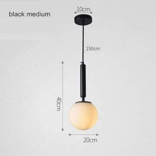Valentina Moderno LED Vetro Palla Lampade a Sospensione Bianco/Chiaro