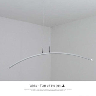 Arisha Moderna LED Curvo Lineare Lampada a Sospensione Nero/Bianco Sala da Pranzo/Soggiorno/Camera da Letto